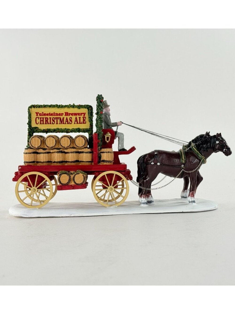 Lemax 43710 Christmas Ale Delivery Yulesteiner Brewery Horse Wagon Caddington